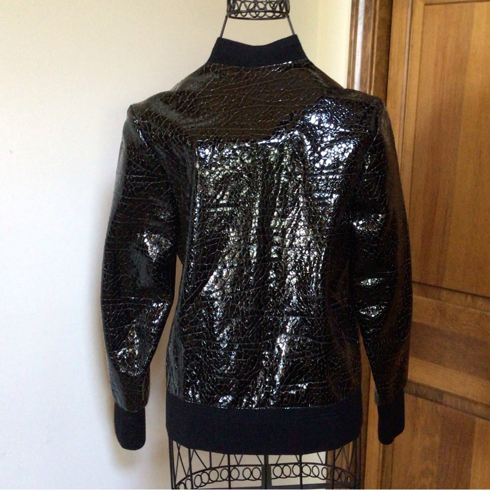 3.1 Philip Lim Goat Leather Jacket, black, New, Size 0 - Picture 4 of 10